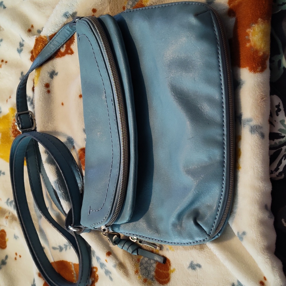 BPC9- Teal Relic Fold Crossbody Shoulder Bag